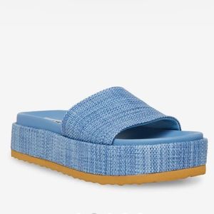 Kasper Blue Platform Sandal